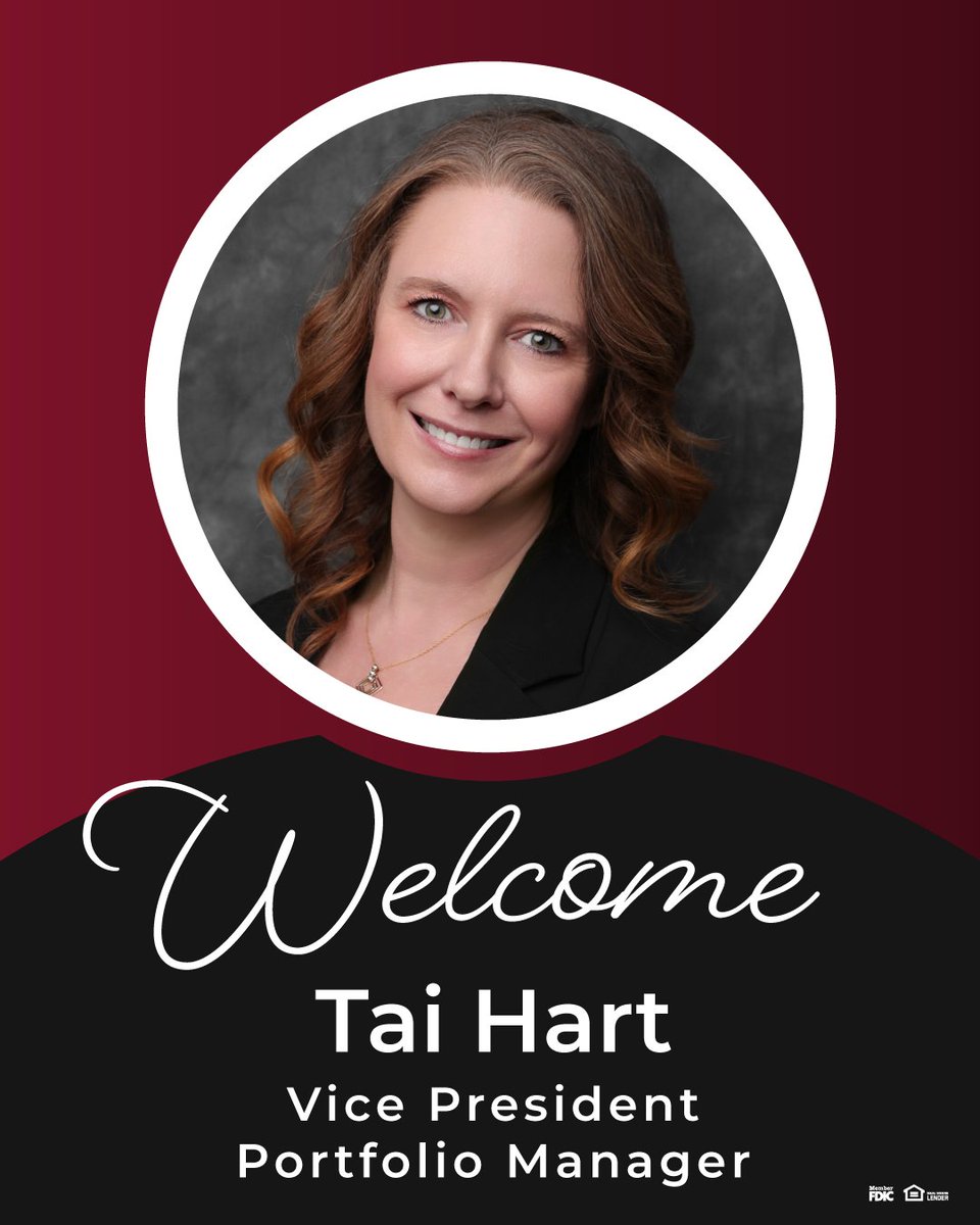 CitizensBankLC's tweet photo. Please join us in welcoming Tai Hart to our team as Vice President, Portfolio Manager.

Tai brings extensive experience in finance, including roles in portfolio management, credit analysis, and accounting. A graduate of New Mexico State University with a degree in Business Administration and Finance, she adds valuable expertise to our organization.

We are excited to have Tai on board and look forward to the impact she will make in serving our community and supporting our continued growth. Welcome, Tai! 🎉