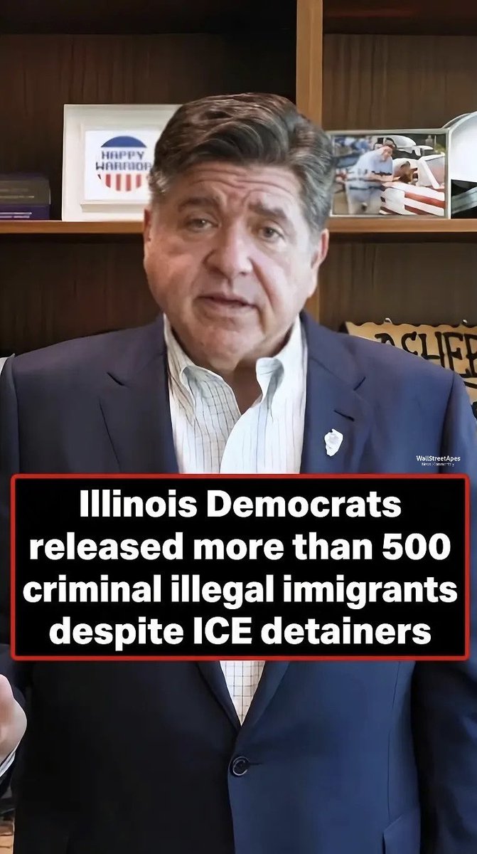 WallStreetApes's tweet photo. NEW House Judiciary Committee Report shows Illinois Democrats released more than 500 criminal illegal immigrants despite ICE detainers

Crimes include:

- Murder
- Attempted murder
- Assault on a child
- Aggravated kidnapping
- Aggravated criminal sexual assault with bodily harm
- Domestic battery with bodily harm
- Domestic violence
- Firearms offense
- Driving under the influence
- Assault
- Retail theft
- Child endangerment
- Aggravated assault with a rifle

Chicago Police cases the report says followed declined ICE detainer requests:

- Assault and luring a child, then robbery and murder 2 weeks later

- Domestic violence, then another domestic violence arrest and 3 counts of resisting a peace officer

- Possession of a controlled substance, possession of drug paraphernalia and aggravated battery to a peace officer

- Theft and child abduction or luring a child under 17

- Criminal sexual assault and abuse of a minor

- Retail theft, then the murder of Loyola student Sheridan Gorman

Democrats are the enemy of America. How is any of this allowed to continue