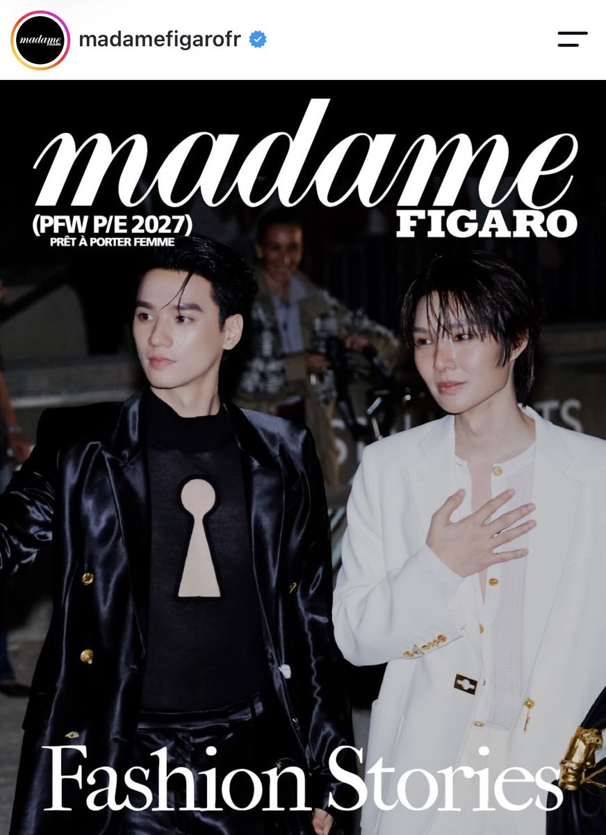 sseunhm's tweet photo. Madame Figaro ที่เรารอคอยนะ 🙌🏻🇫🇷

🔗 : https://t.co/VFDQXUcGqU

โพสต์นี้น่าสนใจมาก ๆ สื่อไม่ได้กล่าวถึง Schiaparelli โดยตรงเลย แต่เป็นการ Wrap-Up เกี่ยวกับ PFW ในช่วงนี้ของแบรนด์ต่าง ๆ มากกว่า ถึงแม้ไม่มีกล่าวถึงสแคป แต่สื่อก็เลือก “เก่งน้ำปิง” ที่เป็นเซเลปเกสของสแคปมาขึ้นปกโพสต์ 🤍🥺 ภูมิใจและเป็นเกียรติมาก ๆ ทุกคนภูมิใจในเก่งน้ำปิงกันได้เลยยยย

KENG NAMPING IN PARIS FW27 #SchiaparellixKENGNAMPING