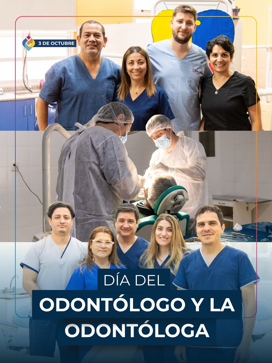 gildoinsfran's tweet photo. DÍA DEL ODONTÓLOGO

Saludamos a quienes trabajan en el cuidado de la salud bucal de las familias formoseñas.

Desde las políticas públicas sanitarias, seguimos fortaleciendo el acceso a la atención odontológica y promoviendo el cuidado integral de la salud en toda la comunidad.

¡Feliz día a todos los odontólogos de nuestra provincia!

#TodosUnidos #Formosa