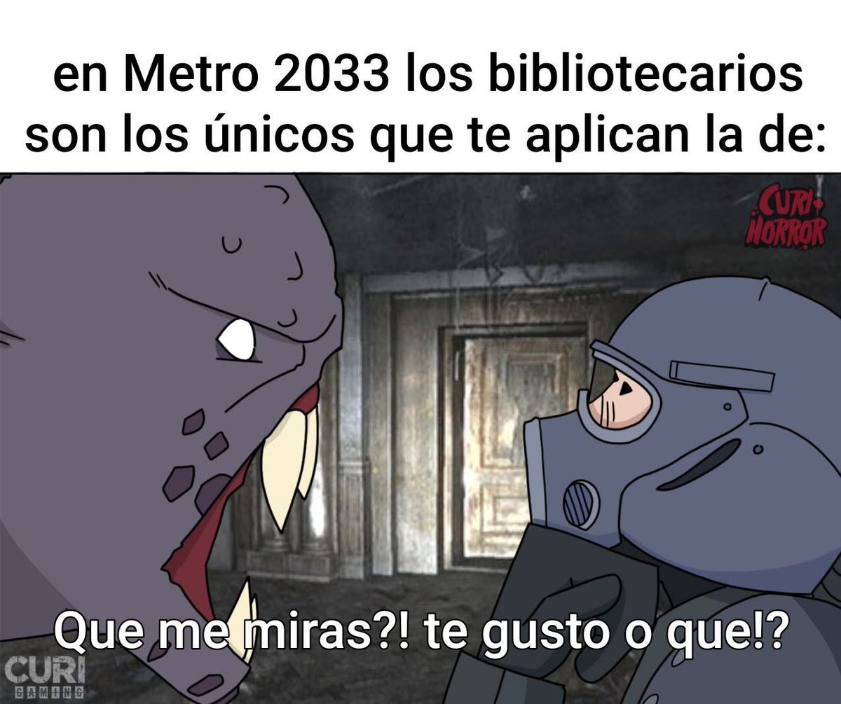 CuriGamingOfc's tweet photo. Pues a mi si me gustan sr bibliotecario 🥹
#metro2033 https://t.co/Gb1mboBkb9