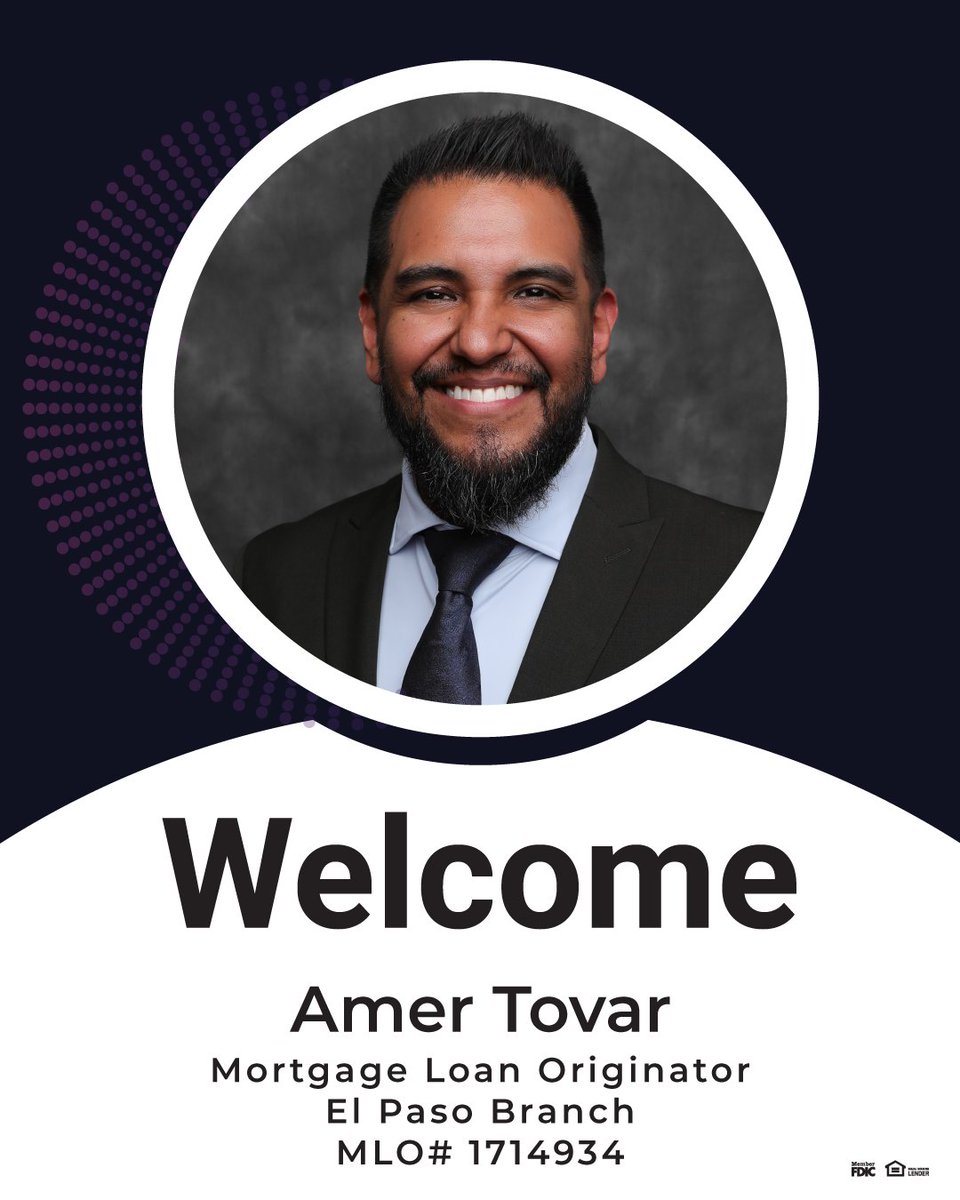 CitizensBankLC's tweet photo. Please join us in welcoming Amer Tovar to our mortgage lending team.

With more than nine years of experience, Amer has helped borrowers navigate home purchases, refinancing, and home equity financing while providing exceptional service and trusted guidance. He has expertise in FHA, VA, and conventional loan programs.

Amer is dedicated to helping customers achieve their homeownership goals with confidence. 

Welcome, Amer! 🎉