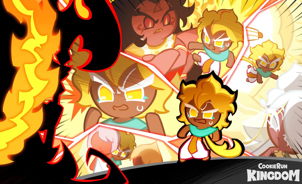 CRKingdomEN's tweet photo. "You mean to tell me that ALL of my majestic grandeur has vanished?!"😧

🧀👑#GoldenCheeseCookie comes face-to-face with an unfamiliar appearance in the depths of her subconscious!?

#CookieRun #CookieRunKingdom https://t.co/8rn3oFNjUq