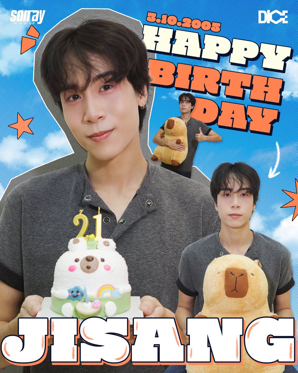 sonraymusic's tweet photo. 🎂🦦 Happy Birthday to @jisangakira 
 
ขอให้มีความสุขมาก ๆ มีรอยยิ้มในทุก ๆ วัน และขอให้ทุกสิ่งที่ตั้งใจไว้ สมปรารถนานะค้าบ! ✨

#HappyJISANGakiraDAY
#JISANGakira
#DICE_SONRAY 
#SONRAYMUSIC https://t.co/ekZvaGX4Nu