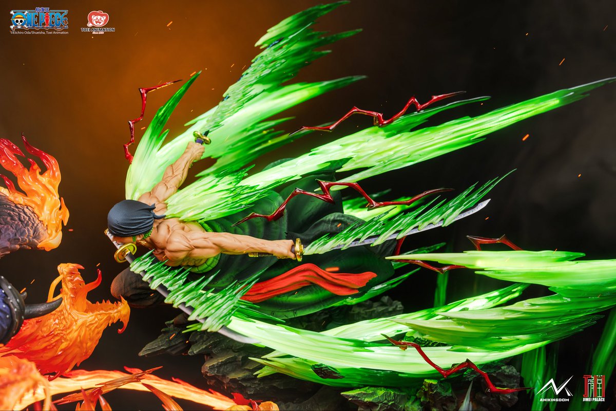 JIMEIPALACE's tweet photo. Officially Licensed ONE PIECE ZORO VS KING「2026 Anniversary Release」Limited Edition Statue - Pre-Order Opening NOW!!

【Non-illuminated version】
PRC:$1079
DEP:$460

【illuminated version】
PRC:$1369
DEP:$580

Pre-order:Oct 3-Nov 2
Ship:Staring Q3-4 2027

#zoro #statue https://t.co/UEkjGDl1q2