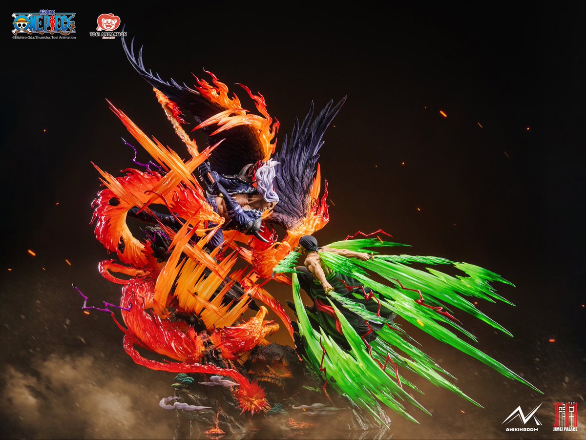 JIMEIPALACE's tweet photo. Officially Licensed ONE PIECE ZORO VS KING「2026 Anniversary Release」Limited Edition Statue - Pre-Order Opening NOW!!

【Non-illuminated version】
PRC:$1079
DEP:$460

【illuminated version】
PRC:$1369
DEP:$580

Pre-order:Oct 3-Nov 2
Ship:Staring Q3-4 2027

#zoro #statue https://t.co/UEkjGDl1q2