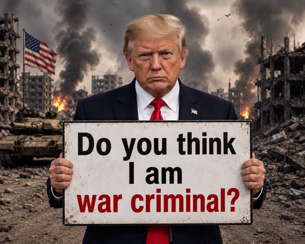 RussianForce_'s tweet photo. Do you think it is fair to call Donald Trump a war criminal ?

A) Yes
B) No https://t.co/rSQ5Sbdp55