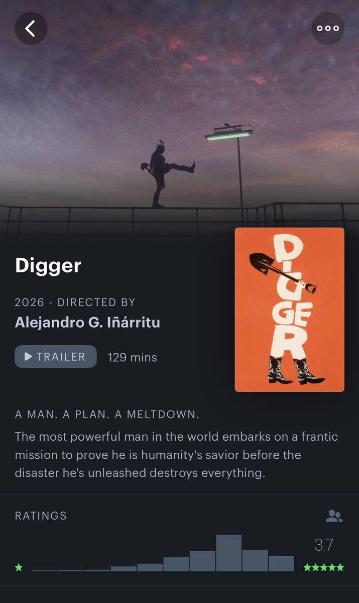 JohnSmith53egd's tweet photo. @NextBestPicture Letterboxd has the correct reception.

This is a trilogy with Babylon and Eddington https://t.co/o3rToWNtcz