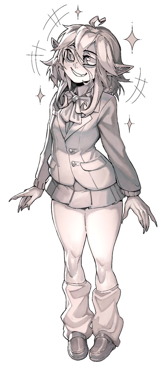 NotEstyy's tweet photo. Cheeky kouhai Briar
She was told to tidy up her uniform, but still refuses to wear a longer skirt 💢 https://t.co/tj7WbtSqnJ