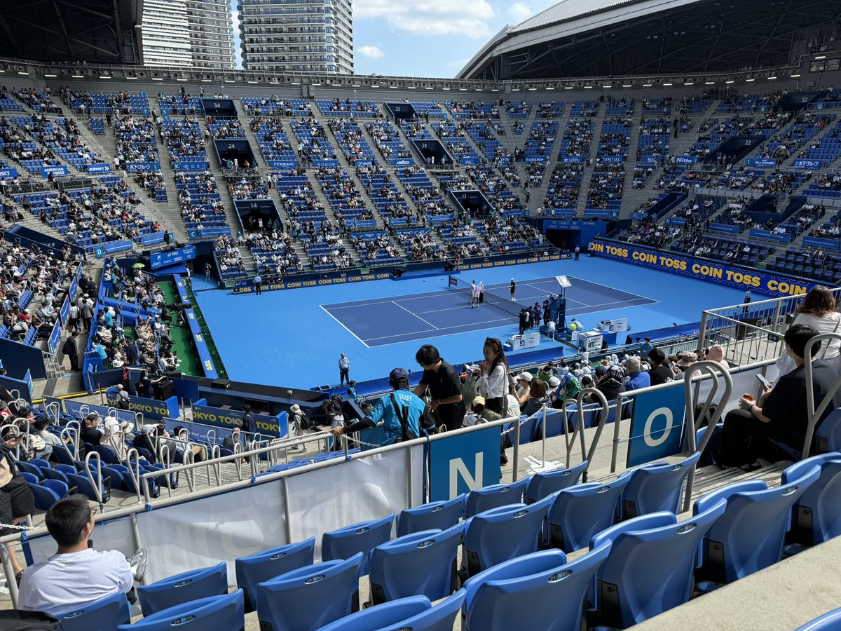 jun_mit's tweet photo. Japan Open なう https://t.co/TBvCY35C0k