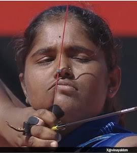 HindiFirstLang's tweet photo. 🏹🇮🇳 Triumph of indomitable spirit and extraordinary focus

Kumkum etched her name in golden letters in India's sporting annals.Secured  nation's first-ever individual gold in Recurve Archery!

Illustrious milestone, unparalleled achievement,resounding testament to Indian Archery https://t.co/GKSuebyXGe