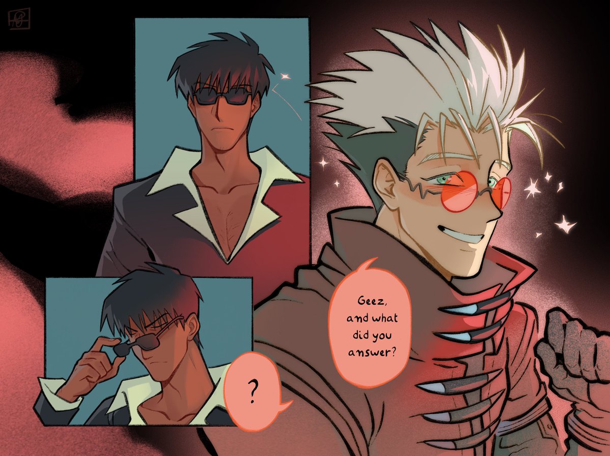 evilaenim's tweet photo. It suits you when you smile

Small #vashwood comic
p3/5 https://t.co/tpt4pTN2iY
