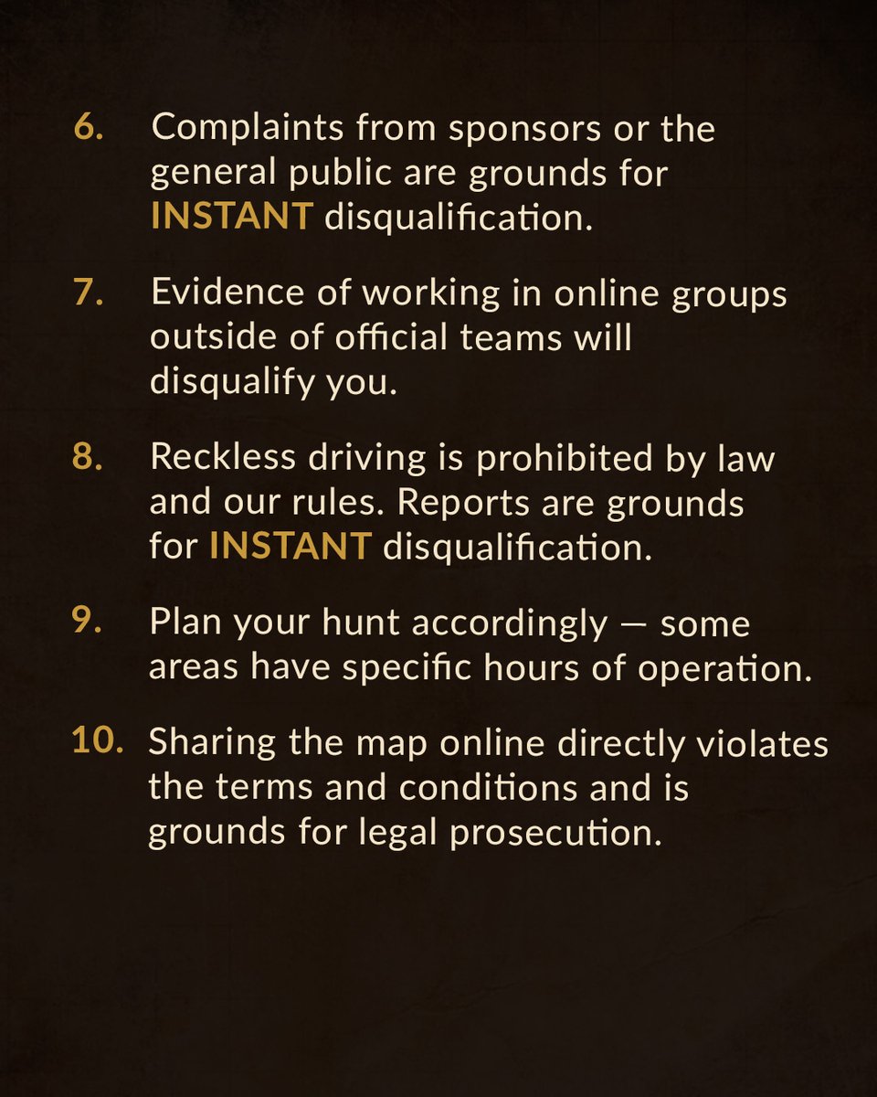 Losttreasureca's tweet photo. Very important to understand the Lost Treasure Laws! ‼️ Not only is this important to adhere to for safety, but it will ALSO help you solve riddles more efficiently. Consider that a subtle Hunter Tip... 🔎

#losttreasure https://t.co/9nyqrJKGHg