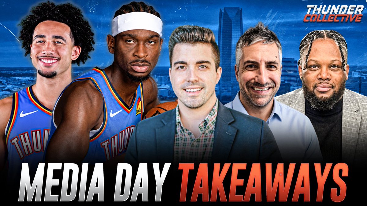 BasketballGuruD's tweet photo. Tonight’s the night! Our debut show for the @ThunderHMA! 

@BrandonRahbar, @CrainNBA, and I are talking Thunder media day, who should be the 5th starter, &amp; what we think about the Thunder out West!Tune in here ⬇️⬇️ @ 10PM!
https://t.co/mYjhejQbME https://t.co/UKhwbaNHpy