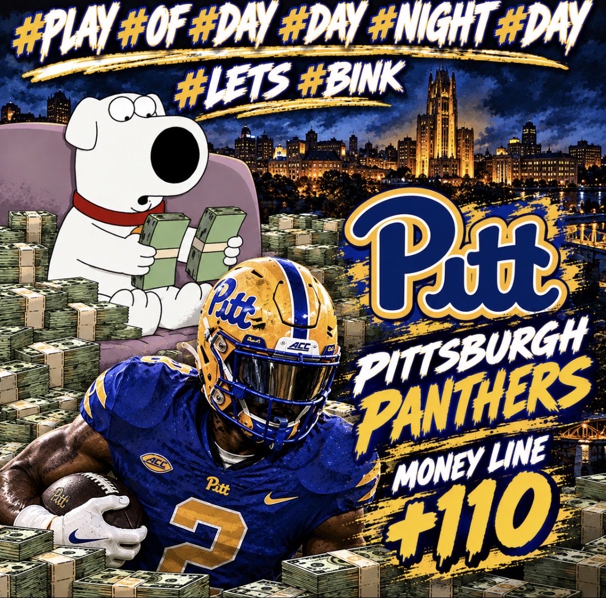 PavlovPlays's tweet photo. #Happy #Friday #this #is #the #friday #play #of #day #day #night #day
Pitt ML +110
#lets #bink https://t.co/Z9s2nVzibS