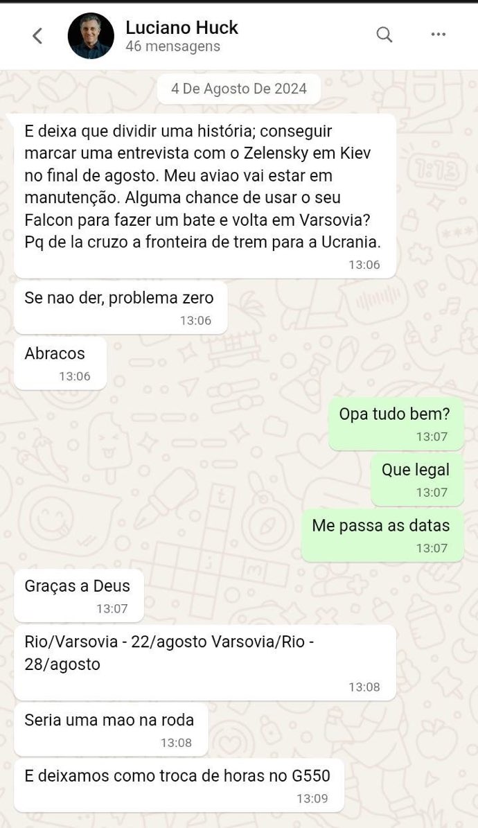 igorsooares's tweet photo. essas msgs do huck com o vorcaro pelo amor de deus kkkkkkk https://t.co/BINnTGPgpR