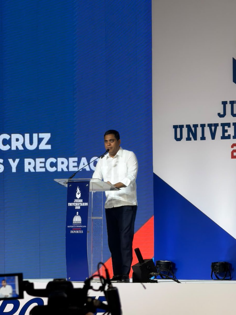 Erickeap's tweet photo. Kelvin Cruz informó que los #JuegosUniversitarios2026 contarán con 16 disciplinas y se desarrollarán durante tres fines de semana con respaldo del #MinisteriodeDeportes. https://t.co/HhPCBF62dl