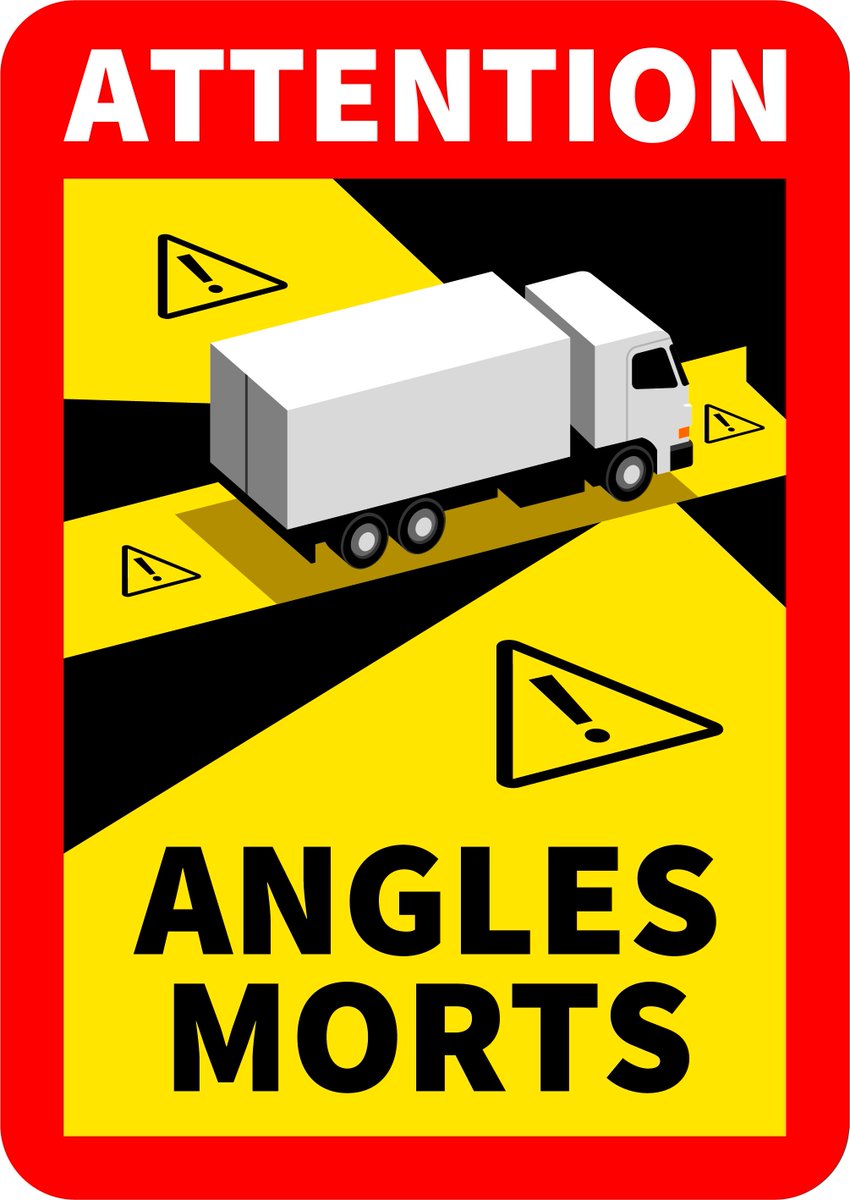 WaldOs94716163's tweet photo. Pardon, mais en lecture immédiate, réflexe,  j'associe les angles morts, ceux où l’on ne voit rien, aux zones noires. Eh ben pas du tout, c’est le contraire. 
Celui qui a conçu ce visuel est débile ! https://t.co/xu2stI3xLW