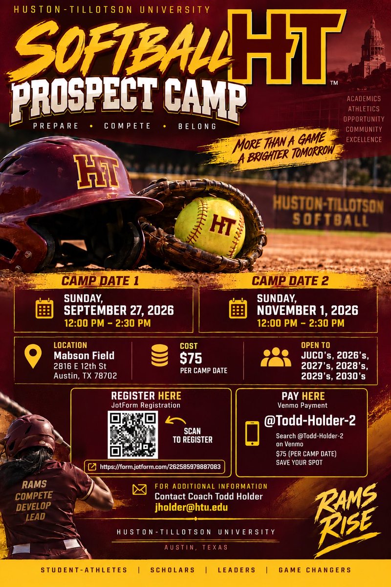 CoachMer_19's tweet photo. @khaylajuarez_7 Hi Khayla, Nov 1st @HTSoftballRams  we are having our final fall prospect camp. I’ll post the flyer below. https://t.co/09wRJUoeCa