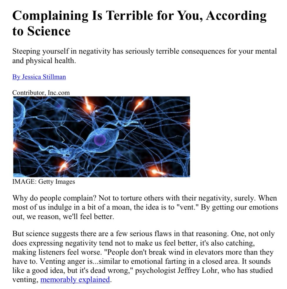 alexeixbt's tweet photo. if you constantly complain all the time, your brain is being physically rewired in ways that work against you every single day of your life. https://t.co/ubaplID14n
