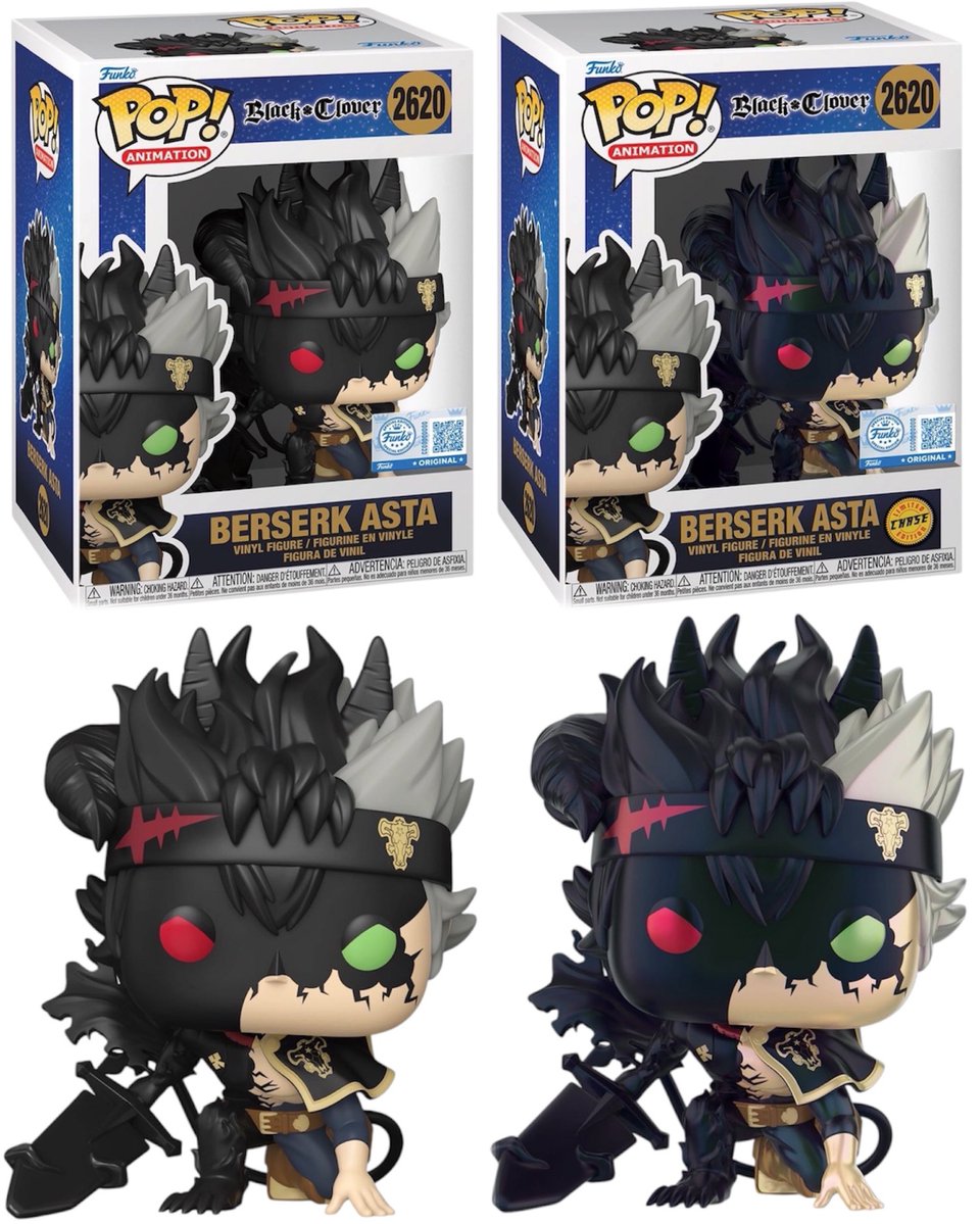 FunkoPOPsNews's tweet photo. First Look! CC Exclusive Berserk Asta Funko POP! 🍀⚔️ My magic is never giving up.. dropping Monday!

Comes with a pearlescent chase!

#FunkoPOPNews #Asta #BerserkAsta #BlackClover #Anime https://t.co/opGoaBrfOr