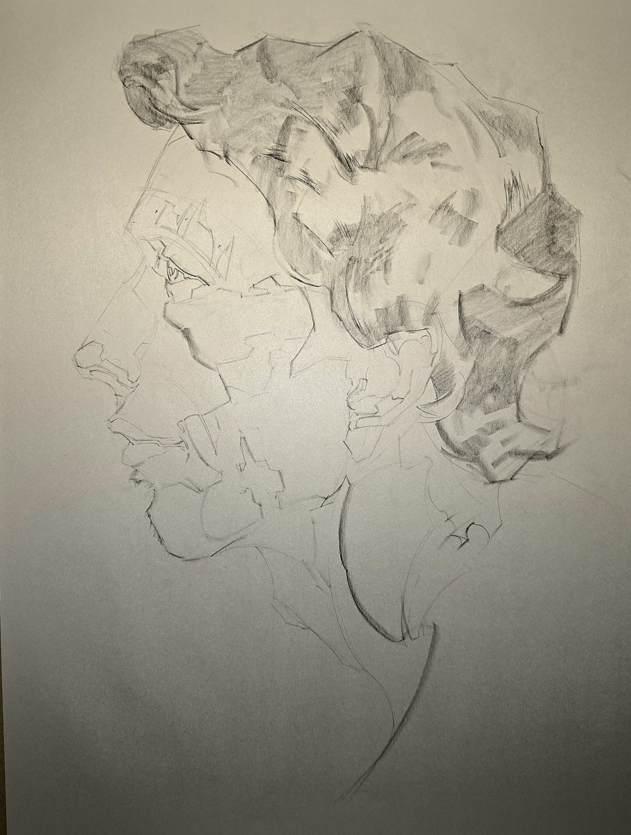 Irozuu's tweet photo. Did my first 3hr portrait today! https://t.co/byuRN84a3v