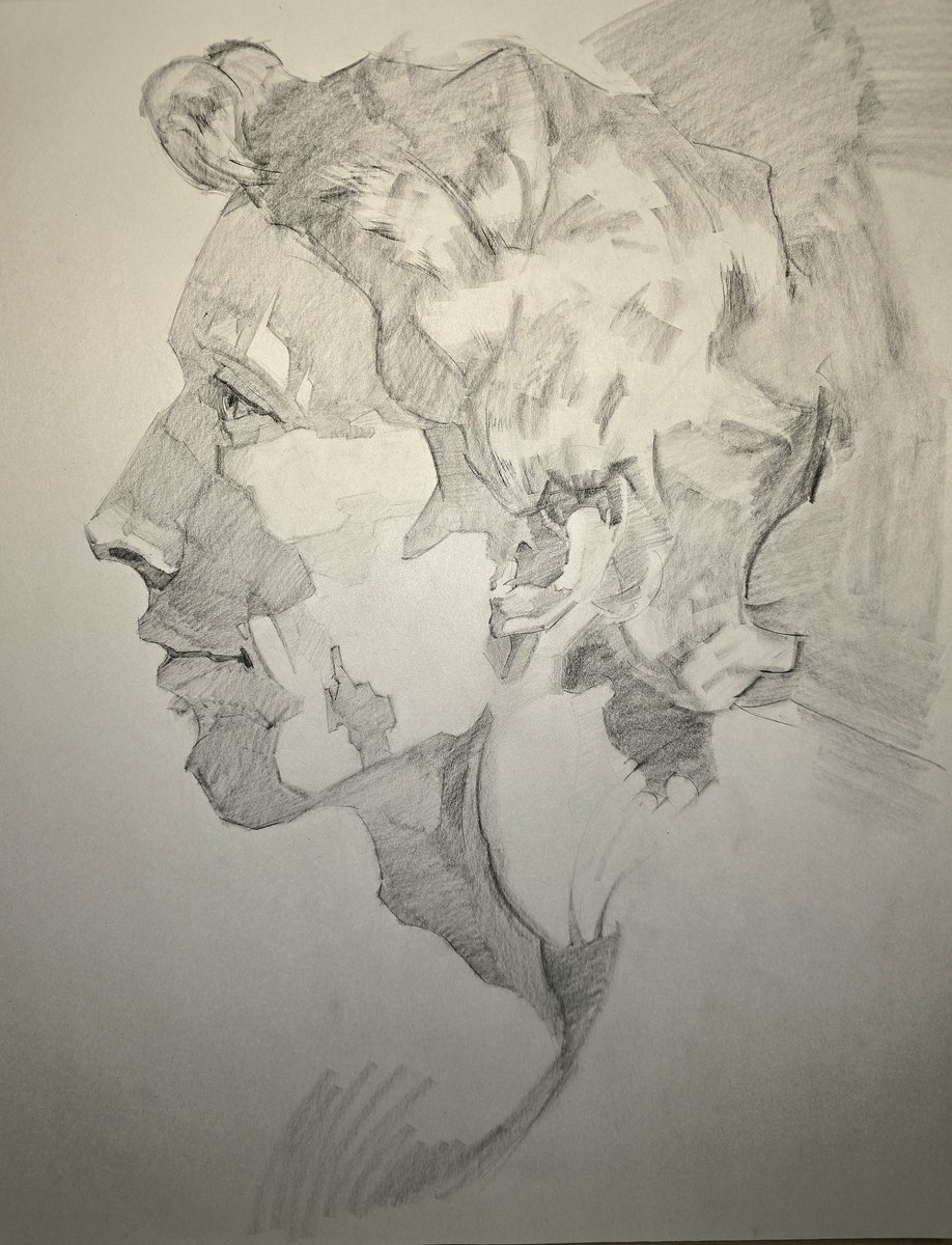 Irozuu's tweet photo. Did my first 3hr portrait today! https://t.co/byuRN84a3v