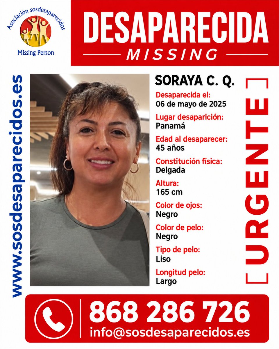 sosdesaparecido's tweet photo. 🆘 DESAPARECIDAS
Alerta internacional RIAPD
🇫🇷 🇵🇦 https://t.co/FtaxuzoTiS