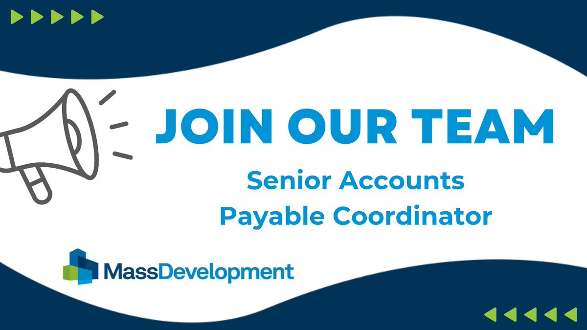 MassDev's tweet photo. We’re #hiring a senior accounts payable coordinator.

Learn more &amp; apply ➡️ https://t.co/PZMcX6DZwm https://t.co/nYLr0KxEER