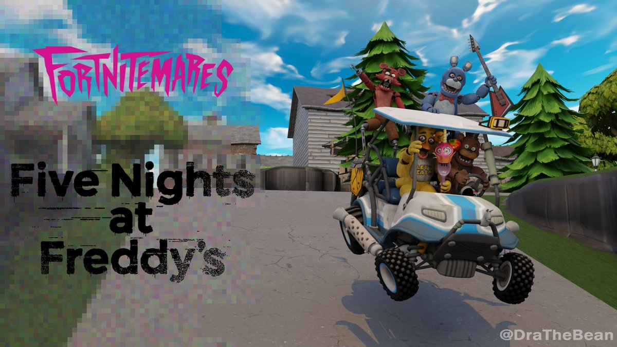 DraTheBean's tweet photo. Who let these kids drive?!

#fortnitemares https://t.co/xVOH5Ag1k0