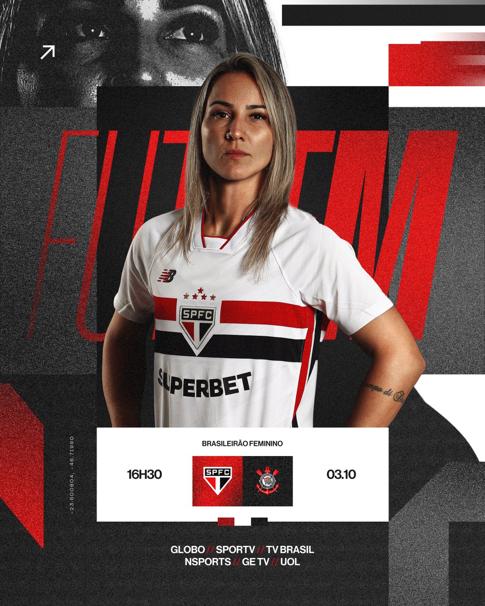 SaoPauloFC_Fem's tweet photo. Hoje tem São Paulo! É dia de #FutebolFemininoTricolor na final do Brasileirão!

⚽️ São Paulo x Corinthians
🏟️ MorumBIS
⏰ 16h30
🏆 Brasileirão (Final - Volta)

📺 Globo, SporTV, TV Brasil, NSports, GE TV e UOL
🎙️ SPFC Play

🎟️ Ingressos: https://t.co/FoDjwT7lfy

#VamosSãoPaulo 🇾🇪 https://t.co/ZBo44iSrG1