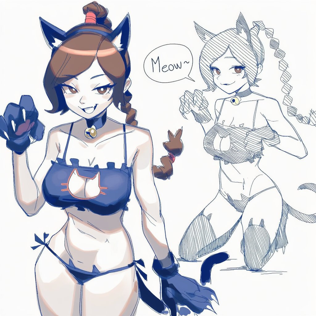 Uravity98114's tweet photo. Catgirl Ty lee.. https://t.co/j4qjnyckYp