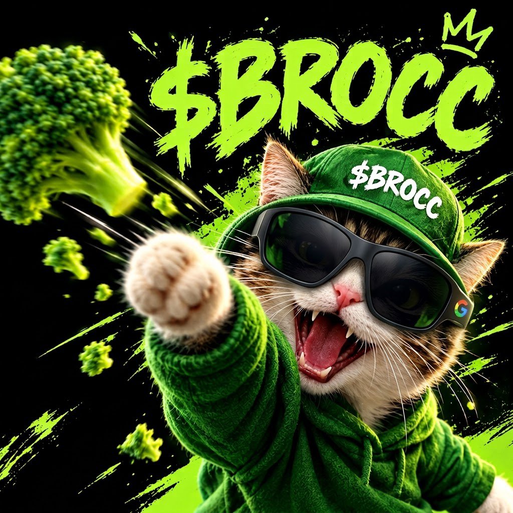 Broccolidvo's tweet photo. Forget cats. Forget dogs. It’s Broccoli time. 🥦

Introducing $BROCC, the chaotic broccoli cat. We aren’t selling noise; we’re building a cult of chaotic greens. 🌿 The Brocc Gang is mobilizing. Get in or be left behind.

#BroccGang #MemeCoin https://t.co/ZCvJzXrGQx