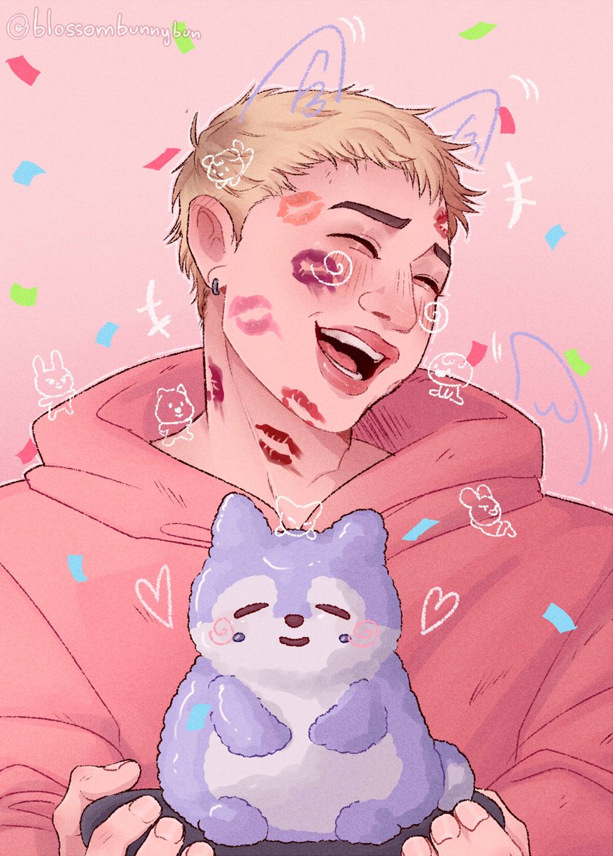 blossombunnybun's tweet photo. Kisses for the birthday boy (˶>⩊<˶)🤍🎉
 
OUR GOLDEN ACE BANG CHAN  
#스테이의_영원한_자부심_방찬 
#BangChanEmpireOfTalent 
#HappyBangChanDay https://t.co/6r97yS2RXB