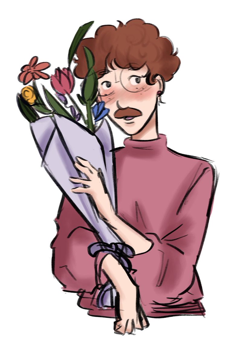 ItsNiaNom's tweet photo. AU-tober Day 2: Flower Shop 🌸

#autober #autober2026 #oc #mawlsandmonsters https://t.co/zLuEECyFMm
