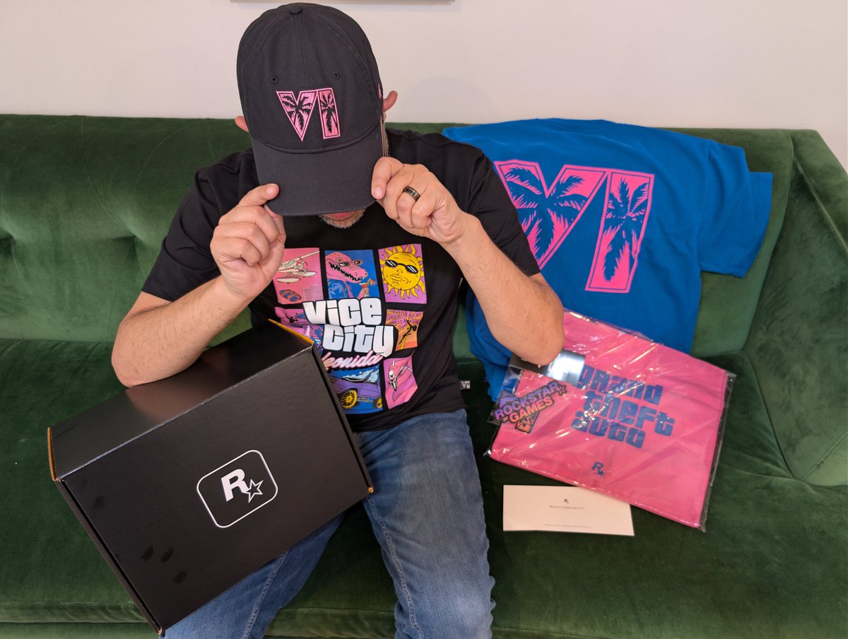 godfree's tweet photo. Huge shoutout to the team at Rockstar Games for sending over this dope Grand Theft Auto VI package! Unboxing time. 305 represent! https://t.co/WUKpmhwaDR