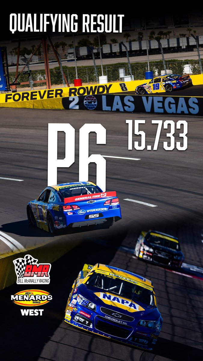 BMR_NASCAR's tweet photo. Qualifying Results from The Bullring at @LVMotorSpeedway.
@HailieDeegan: P4, 15.650
@Mason_Massey: P6, 15.733
@RacingCancilla: P9, 15.765
@ARCA_Racing | #KyleBuschClassic https://t.co/I0YjOqrClz