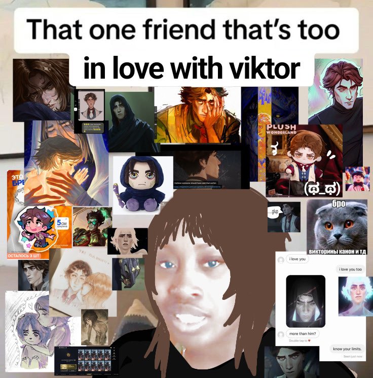 viktoragenda's tweet photo. Sorry to the original creator, I found this on Tumblr and couldn’t find your Twitter to tag you. I didn’t mean to repost it without credit.

Anyway… yes, I’m literally this person. I think about Viktor day and night https://t.co/uhxYDtAUqk