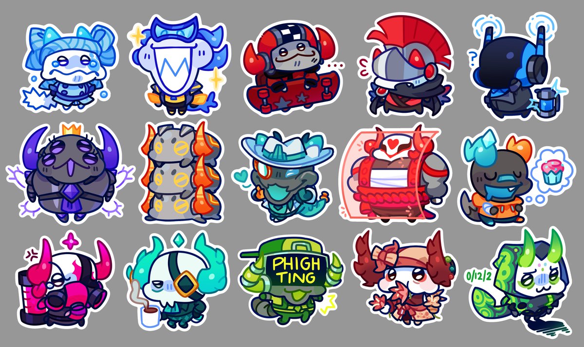 el_padaa's tweet photo. this update i got to (unknowingly) make the tier 1 mastery stickers! i hope people are having fun getting them ^^
#phighting https://t.co/jPgir56PUC
