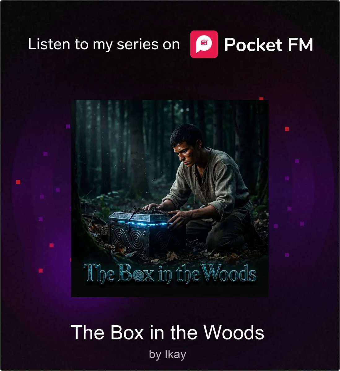 otunbaikay's tweet photo. Hey! Great news... my series, The Box in the Woods, is now LIVE on the Pocket FM app
Wanted to share this little success with you!
Check out my series now 👉 https://t.co/2NJsdyyKk5  #worldofwarcraft #REALITYの思い出 https://t.co/ezRyv7WFbY