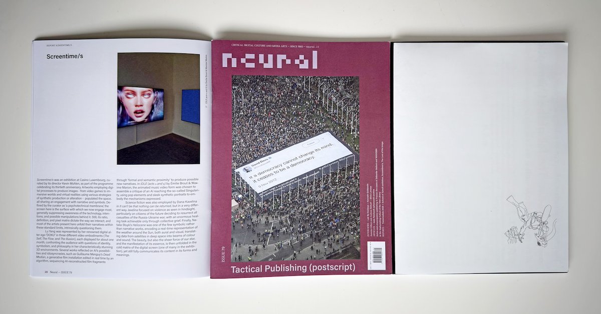 _neural's tweet photo. New Neural issue #79, Tactical Publishing (postscript) + extra: the artist’s poster “The fall of fiber optic control, power and paranoia” by Cèsar Escudero Andaluz.
> https://t.co/Yvt0B2OiYO

#neuralmagazine #digitalcultures https://t.co/kbqS0n39qq