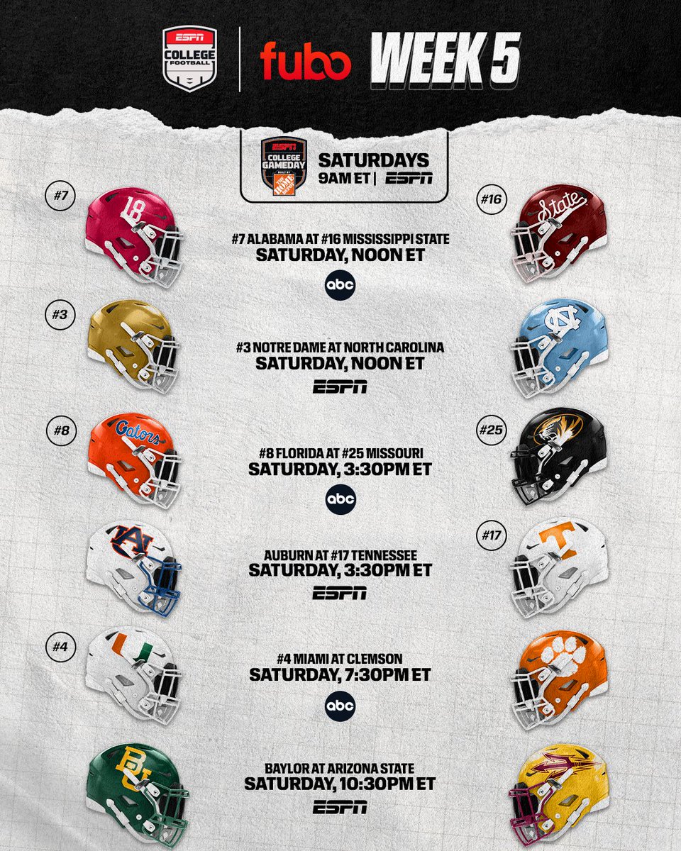 fuboTV's tweet photo. 🚨 Elite Plan subscribers 🚨

We just added the ESPN 4K channels at no additional cost for this weekend! (Pro plan subscribers can add it on for +$4.99/month)

Tomorrow you can watch ND vs NC, Auburn vs Tennessee &amp; Baylor vs ASU in stunning 4K and so much more! https://t.co/JrRlF8bcPo