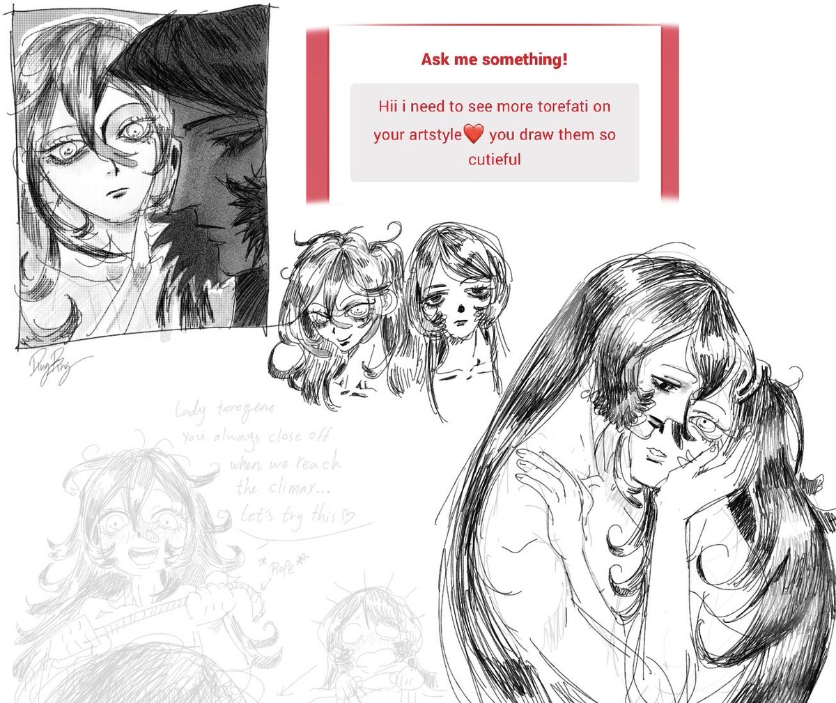 DingBingDB's tweet photo. Torefati fans might lock me in a dungeon to draw more/jk https://t.co/pGrOE4rIdD