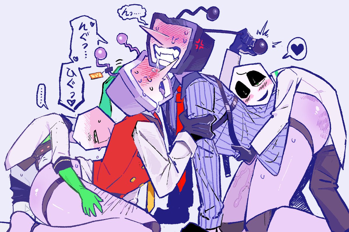 aloafofcake's tweet photo. 🎰🟩📺+🌀🟩📺 #Deltaruined 
null au &amp; bttnswap au のピピテナx2 combo Sex
出発点はちょっと百合っぽい感じのテナ水仙を描きたかったんだけど、結果やっぱりこうなってしまった⋯⋯ https://t.co/AKWM6wRdgr