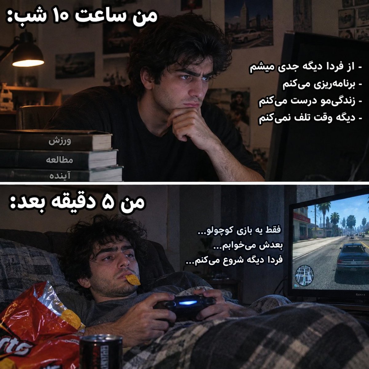 LOR_BAKHTIAR's tweet photo. دادم هوش مصنوعی برام میم بسازه
تاریخ قیام ربات ها ۲۰ سال جلو افتاد https://t.co/spoed5kek5