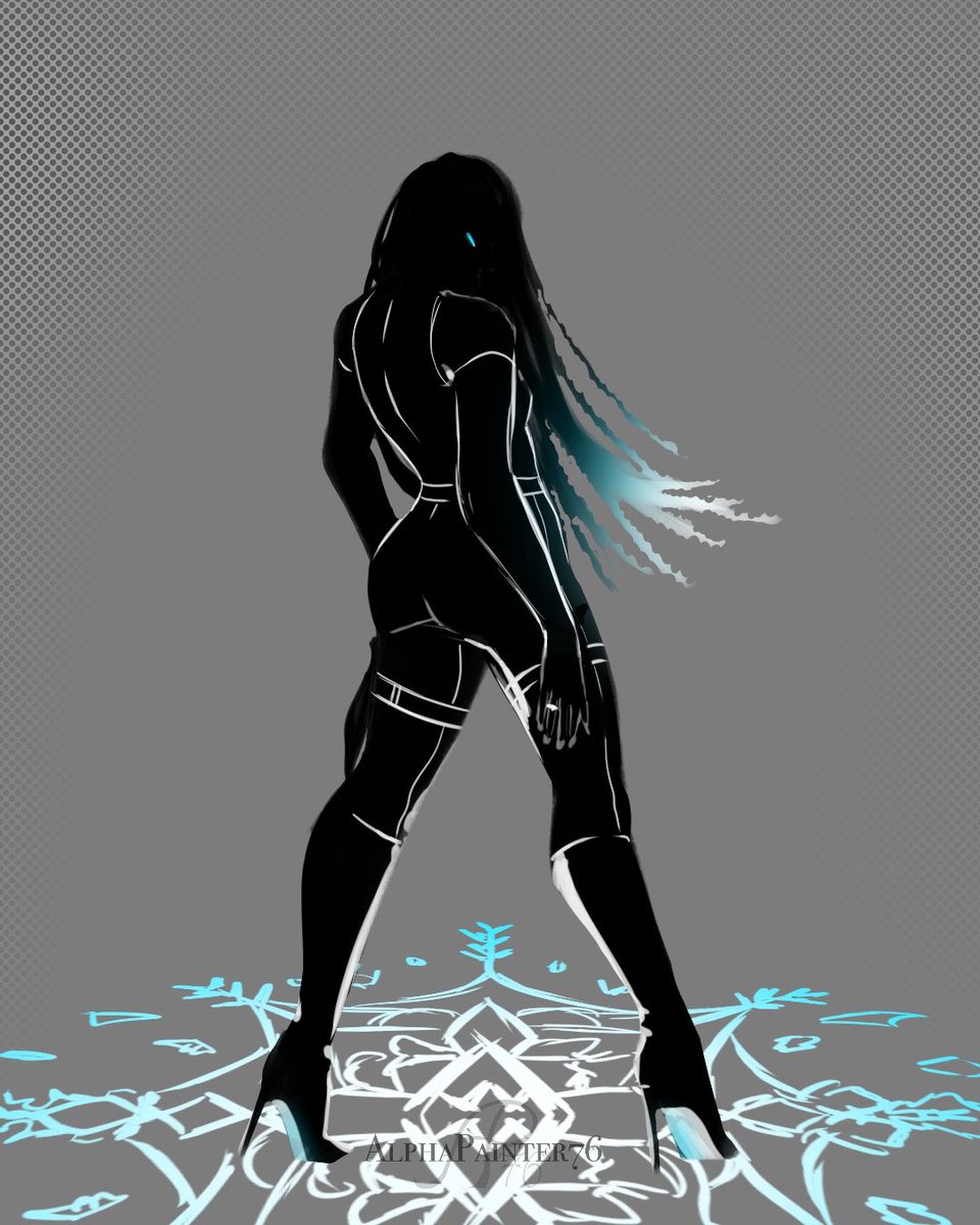AlphaPainter76's tweet photo. Practicing some silhouettes with my book characters. This one is El https://t.co/UWyTNO7Xnr