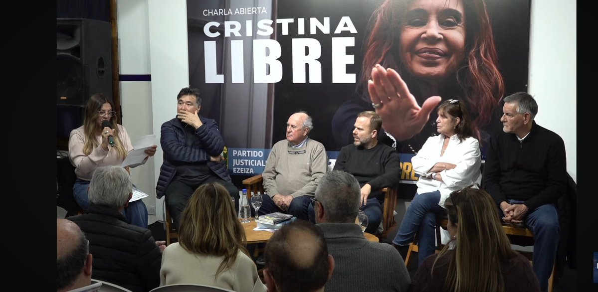 soypablitorey's tweet photo. 📍 EZEIZA

CHARLA ABIERTA – CRISTINA LIBRE 🇦🇷

Ahora charla abierta con la participación de @OscarParrilli @CastagnetoC ,Carlos Zannini y @TereGarciaOK 

🎤 Presenta:  @GranadosGaston 
🎙️ Modera: Rosa Calderón 

Una jornada de encuentro y debate en Ezeiza. https://t.co/ZmZspW0650