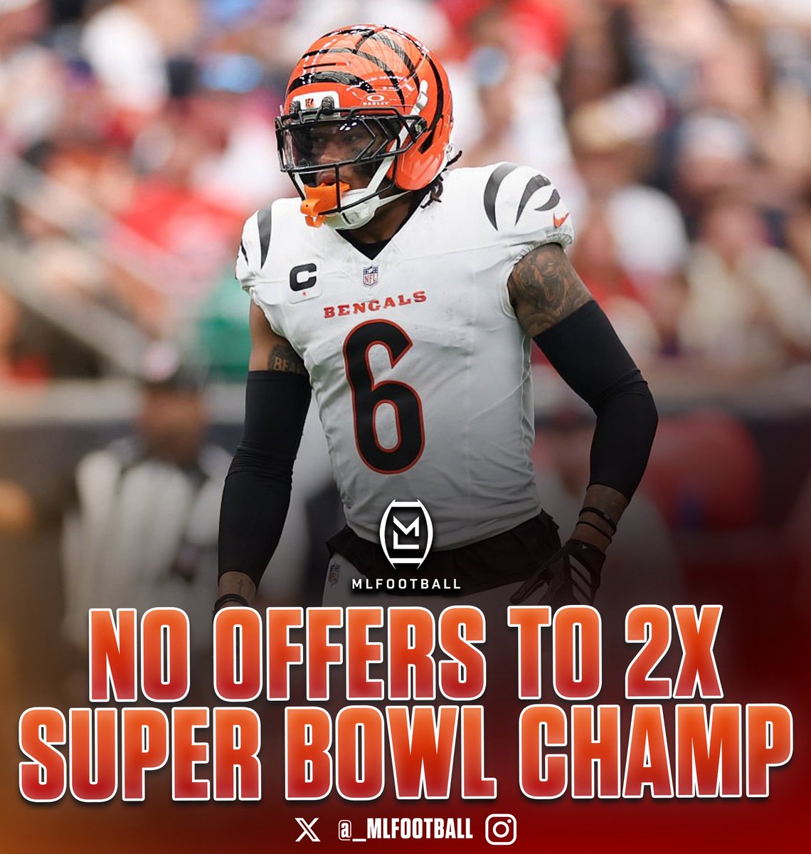 MLFootball's tweet photo. POWERFUL: #NFL safety Bryan Cook received only ONE COLLEGE SCHOLARSHIP OFFER coming out of high school.

That offer came from Howard.

Cook spent two seasons there before transferring back home to Cincinnati, where he eventually became a first-team All-AAC safety and helped the Bearcats reach the College Football Playoff.

Then Kansas City selected him in the second round of the 2022 NFL Draft.

A few years later?

Cook had TWO Super Bowl rings with the #Chiefs.

One scholarship offer.

Howard.

Cincinnati.

Second-round pick.

Two-time Super Bowl champion.

Sometimes all you need is one school to believe in you.