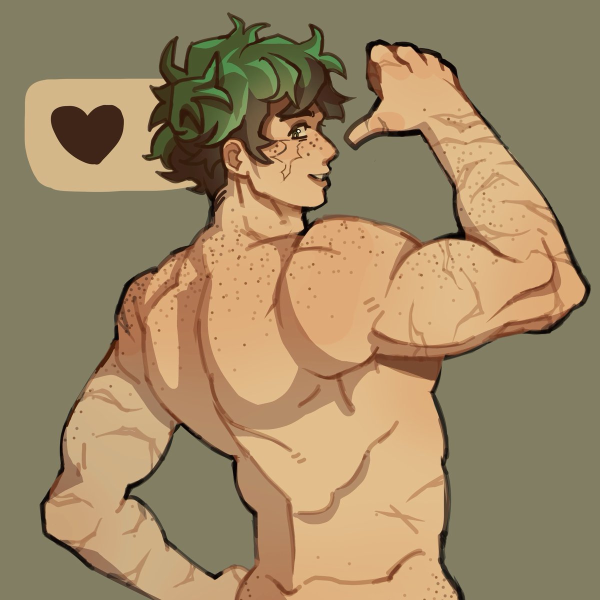 sentqqz's tweet photo. Izuku anatomy practice cuz am bored (he’s talking to kirishima 😋) https://t.co/W7BEKr5QVg
