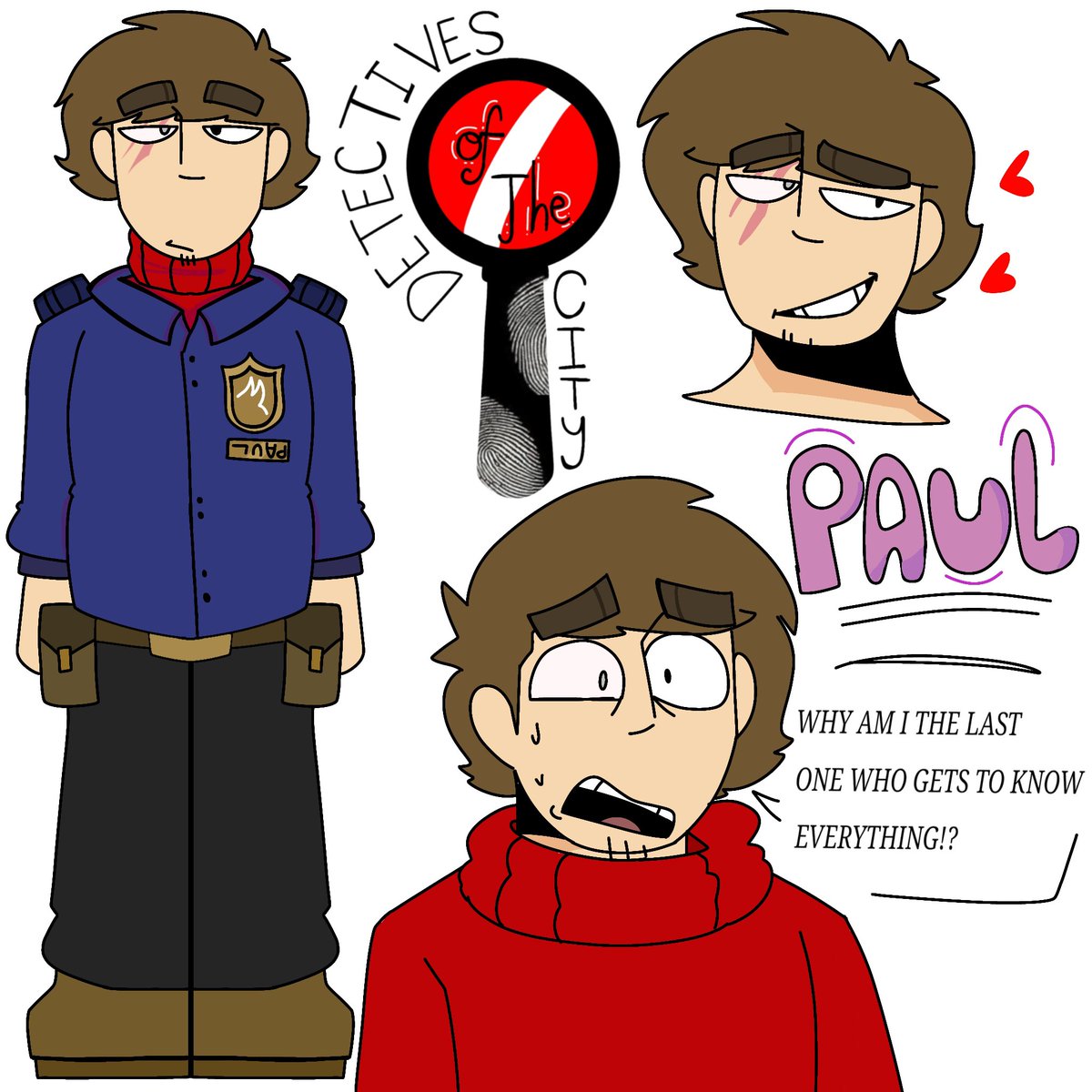 HDipolo's tweet photo. Look who it is! pat and Paul,
Typical Lazy Cops who slack on work days.

#EddsworldTbatfau
#Thedetectivesofthecityau
#Patryk
#Paul

(Funfact: their Exes.) https://t.co/t8LeUoI2gi
